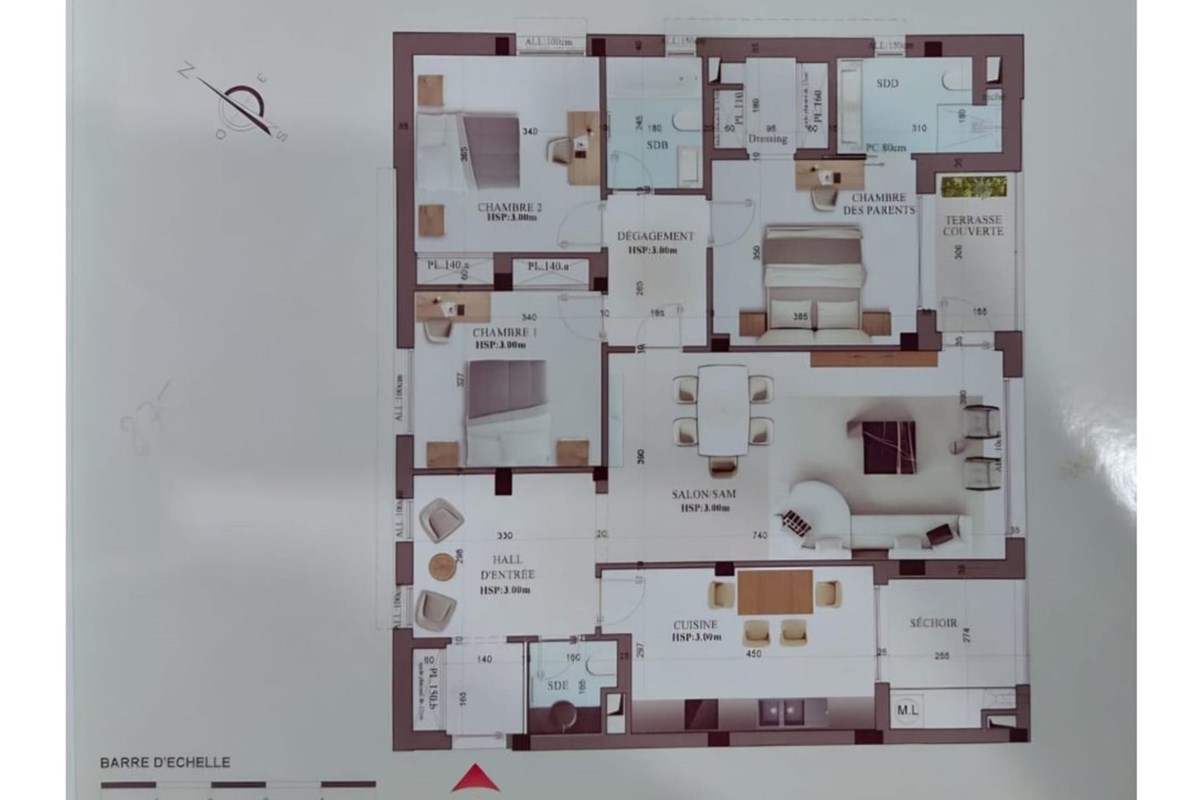A vendre: magnifique S+3 à Ain Zaghouan Nord