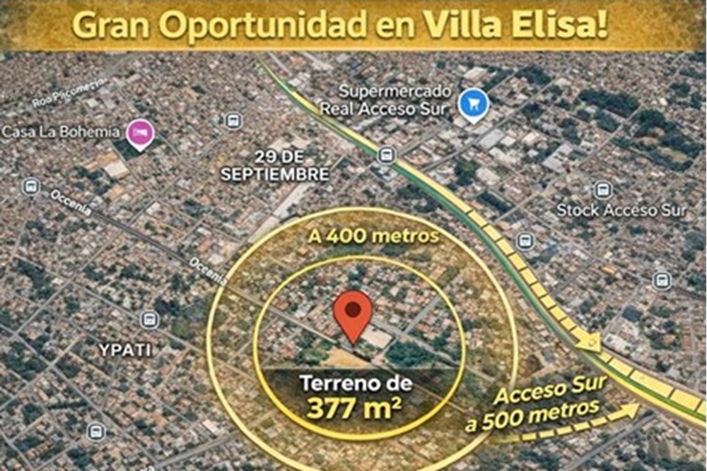 Terreno en venta en Villa Elisa — foto 2
