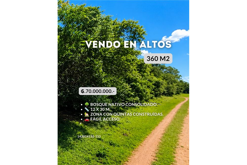 Terreno en venta en Barrio San Miguel, Altos — foto 2