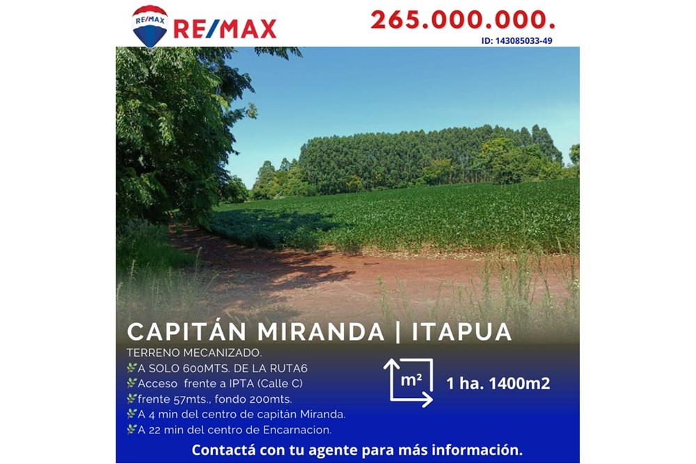 Terreno en venta en Capitán Miranda — foto 2