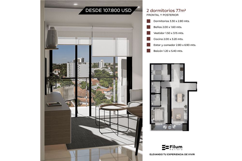 Departamento en venta en Herrera, Asunción — foto 2