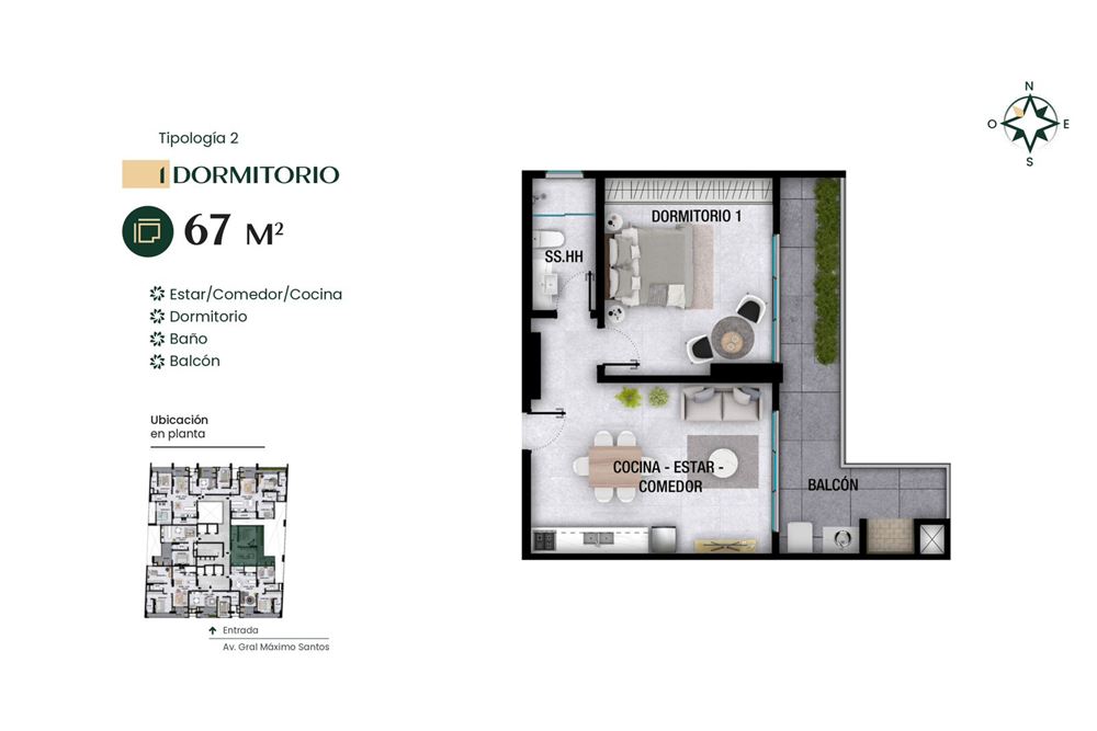 Departamento en venta en Las Mercedes, Asunción — foto 2