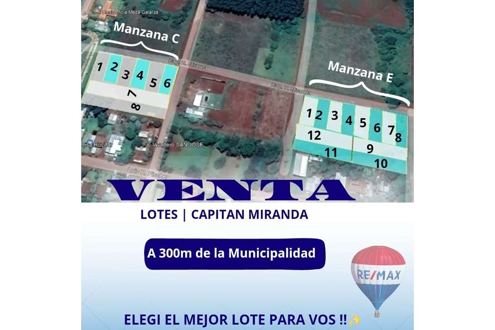 VENTA DE LOTES amplios y planos en Capitán Miranda!  — foto 2