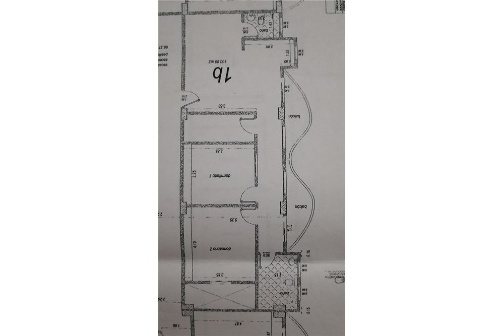 El departamento cuenta con dos habitaciones, dos baños, sala, cocina, balcon y lavadero. — foto 3