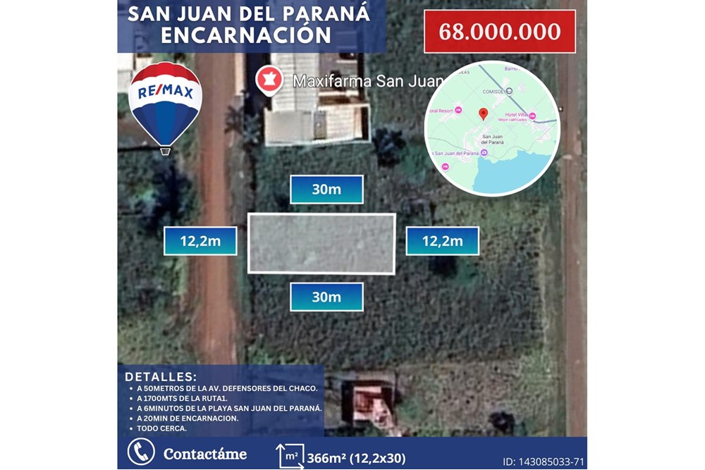 Terreno en venta en San Juan Del Paraná — foto 2