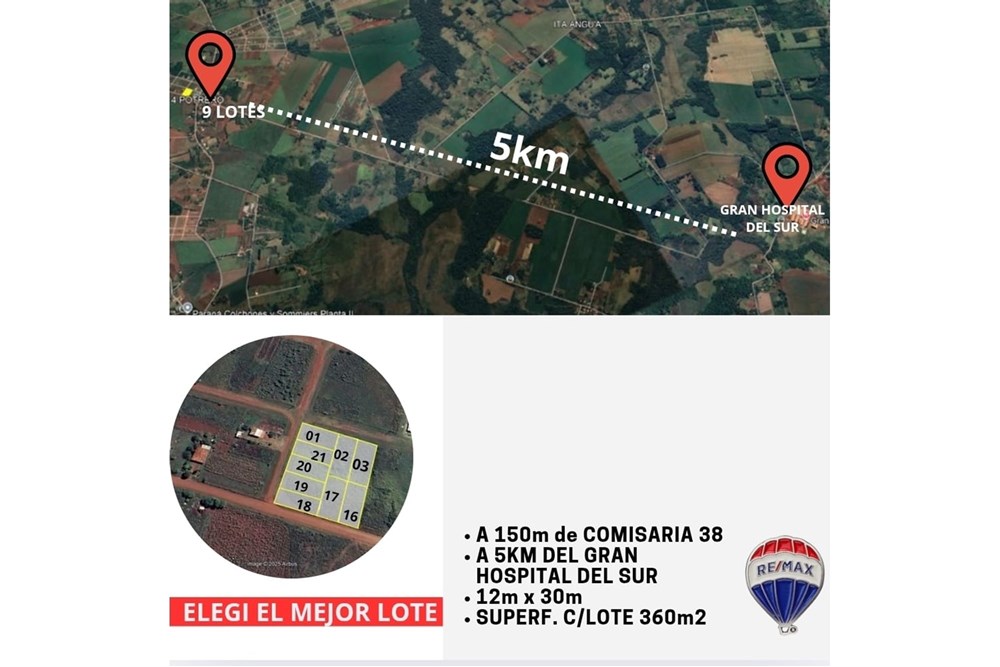 EN VENTA 9 LOTES en 4 Potrero, Encarnación — foto 2