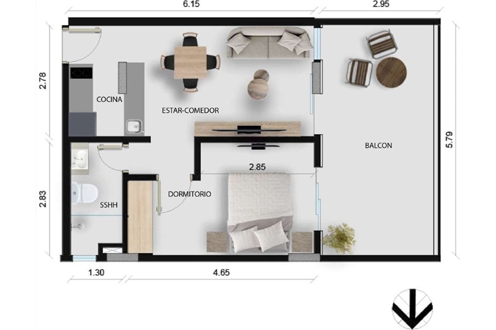 Departamento en POZO en Ykua Satí  — foto 2