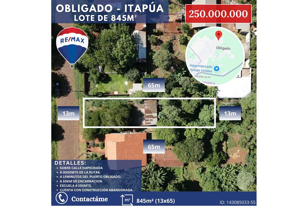 Terreno en venta en Obligado — foto 3