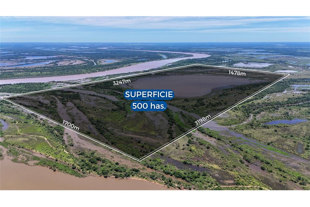 Gran campo de 500 Hectáreas a la venta con 1.700 metros sobre el Río Paraná y a metros del Río Paraguay, ubicado a 5 km  — foto 2