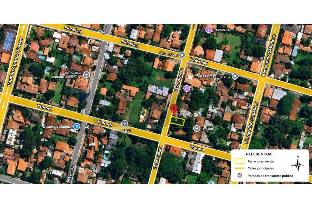 Terreno — 2 dorm. — Lambaré — 3/4