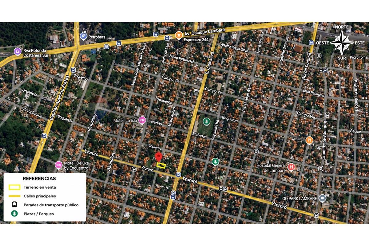 Terreno — 2 dorm. — Lambaré — 4/4
