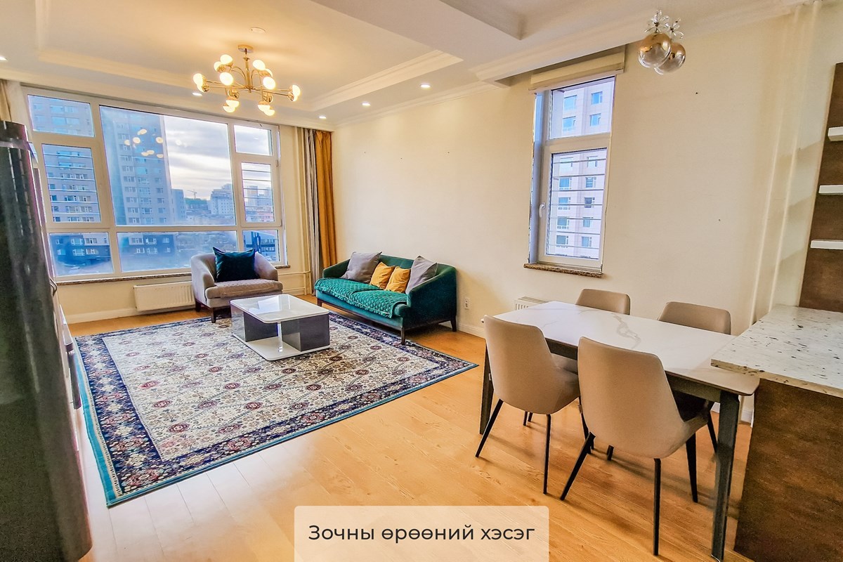 Цэнгэлдэх хотхонд 2 өрөө 55.04м2 хөлслүүлнэ — 3