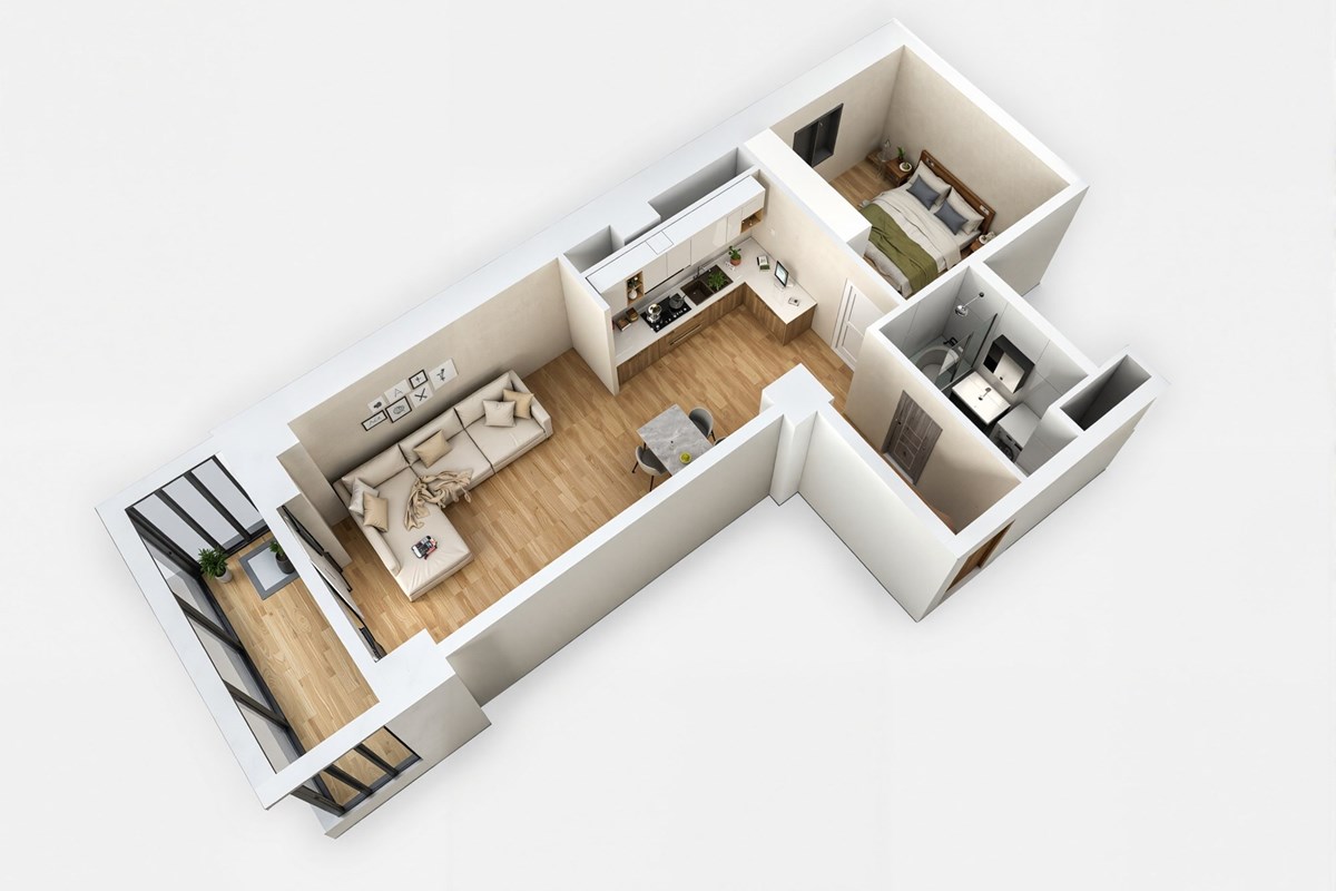 2-room apartment for sale — 3