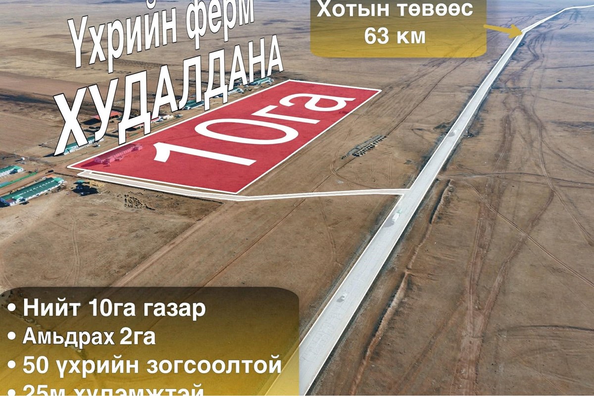 100000мкв ХАА-н газар зарна