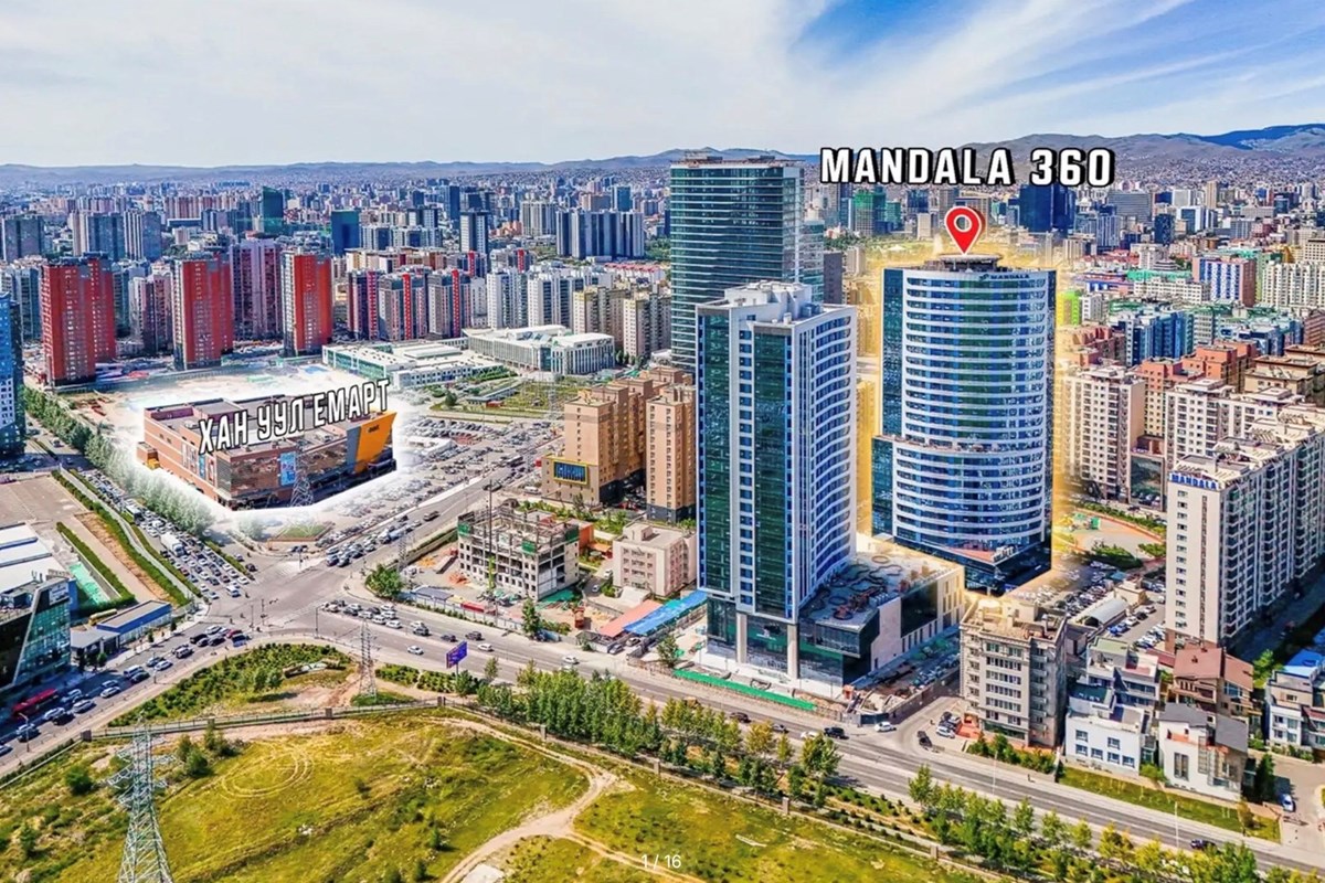 MANDALA360 TOWER хотхонд 3 өрөө
