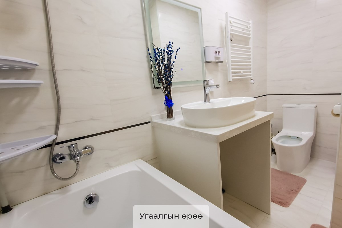 Цэнгэлдэх хотхонд 2 өрөө 55.04м2 хөлслүүлнэ — 10