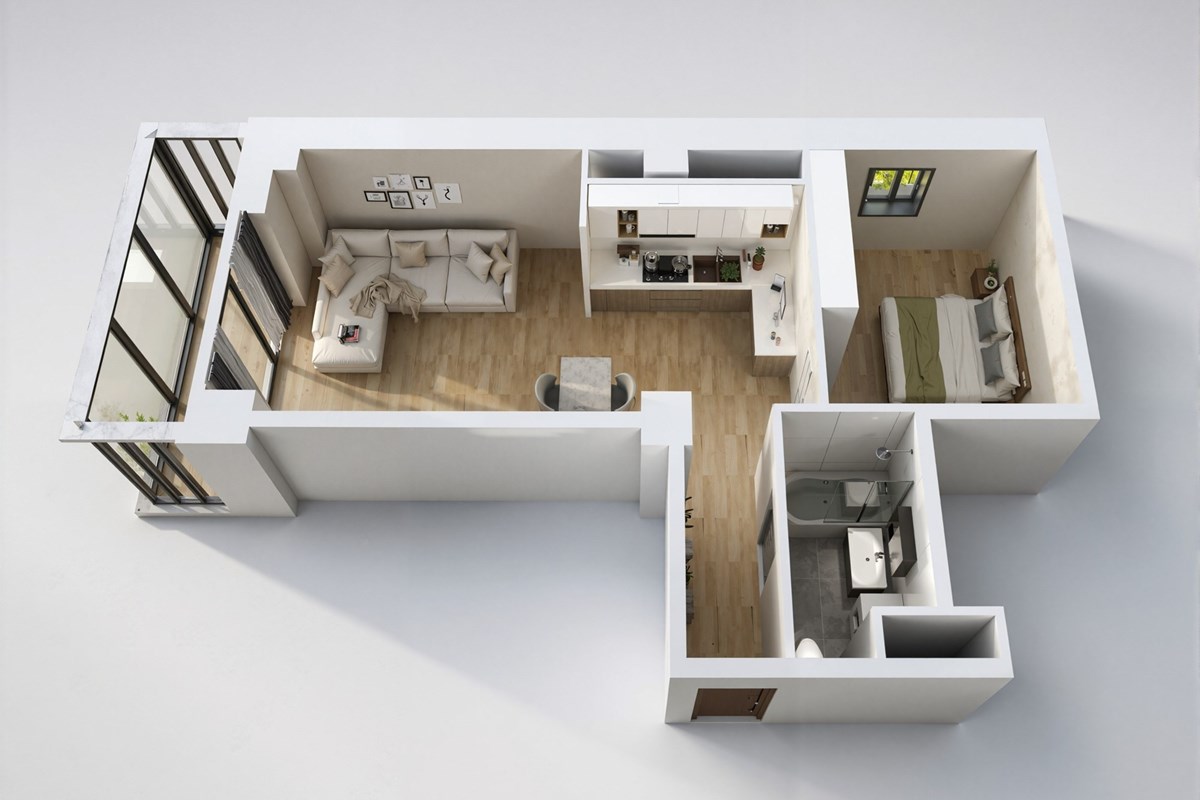 2-room apartment for sale — 4