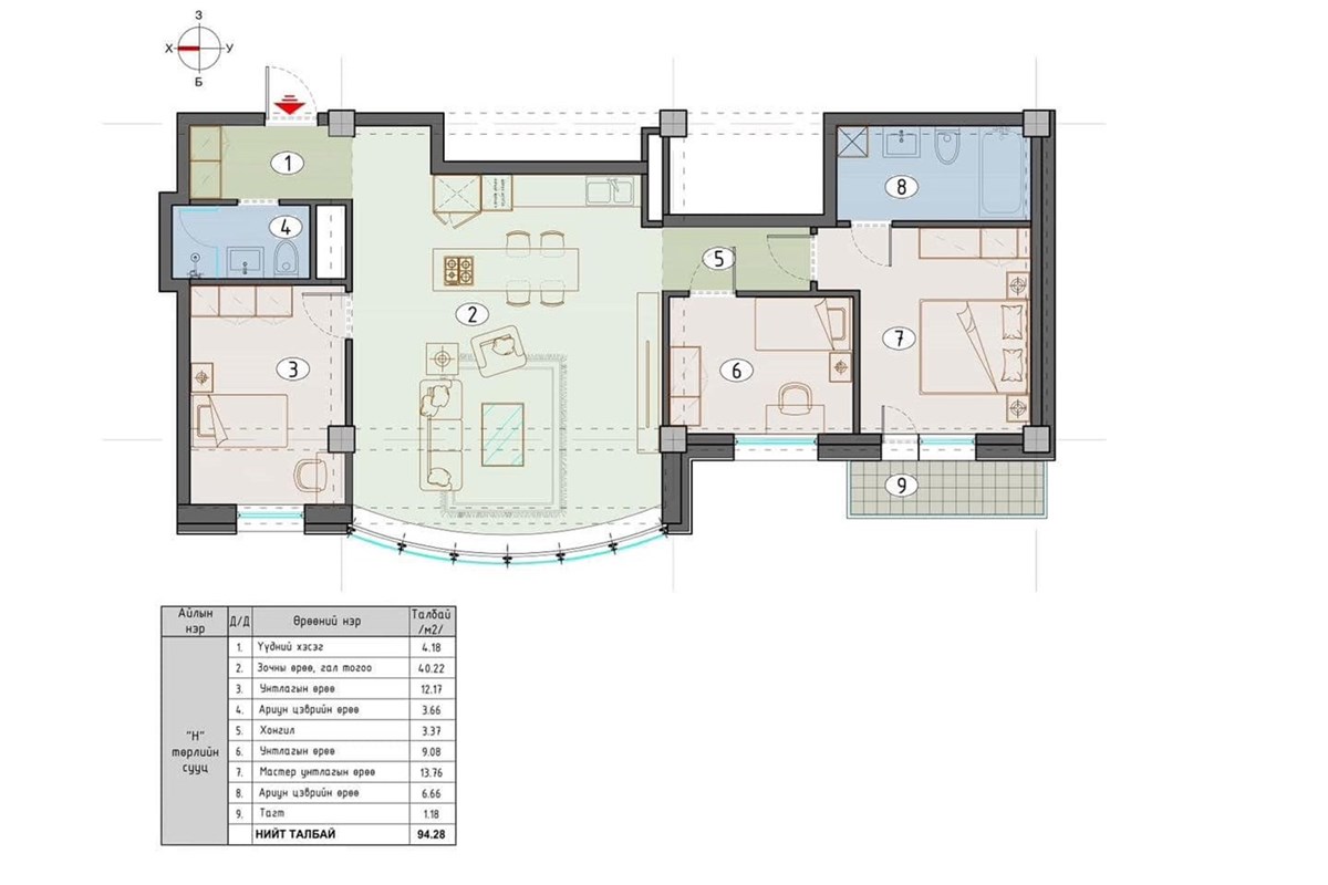 4-room apartment for sale — 4