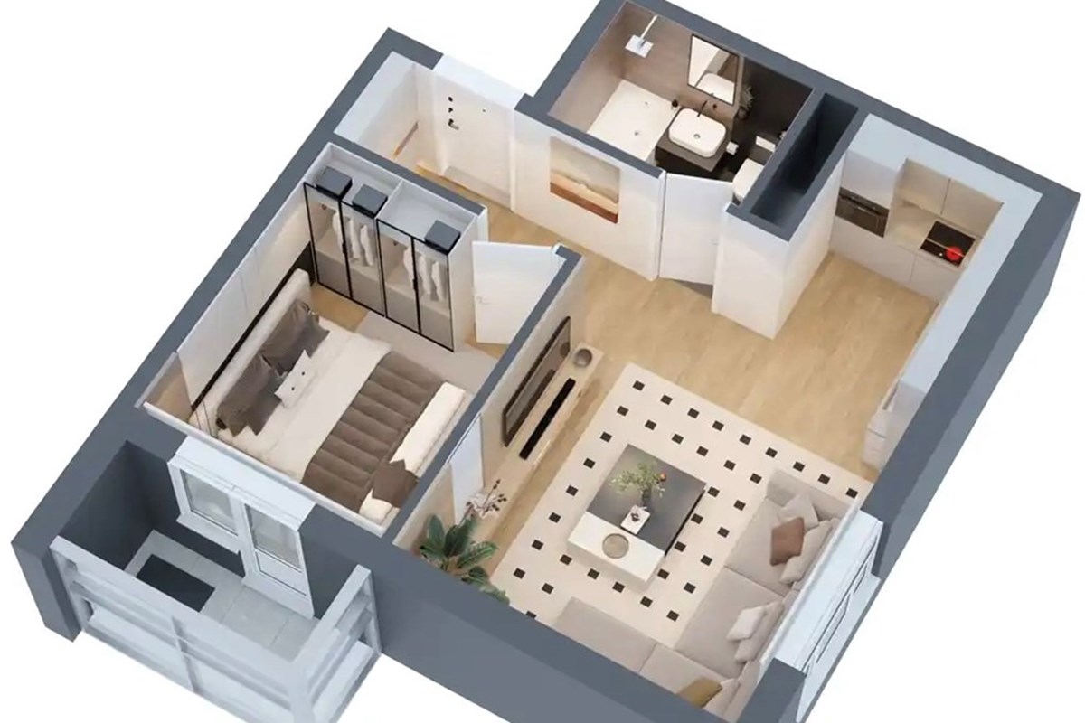 Яармаг"LUMI Residence"2 Өрөө худалдана — 4