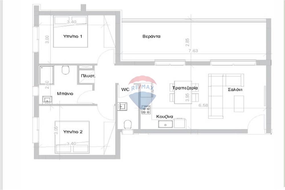 2-Bedroom Penthouse in Ypsonas - Ansicht 2