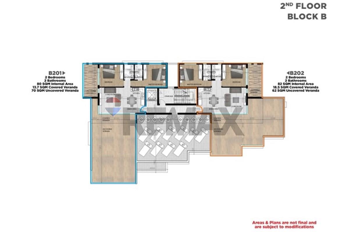Residential - Penthouse - Kiti, Larnaca - CY - BLOCK B - SECOND FLOOR PLAN.jpg - 480091034-235