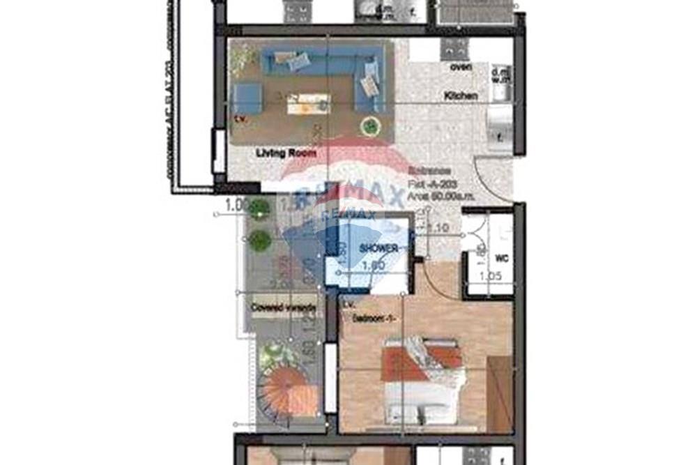 1-Bed Apartment Roof Garden, Pool, Livadia - Widok 4
