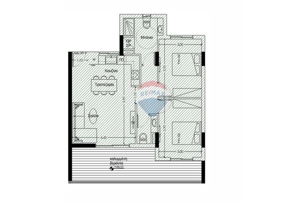2-Bedroom Apartment in Omonia - Ansicht 4