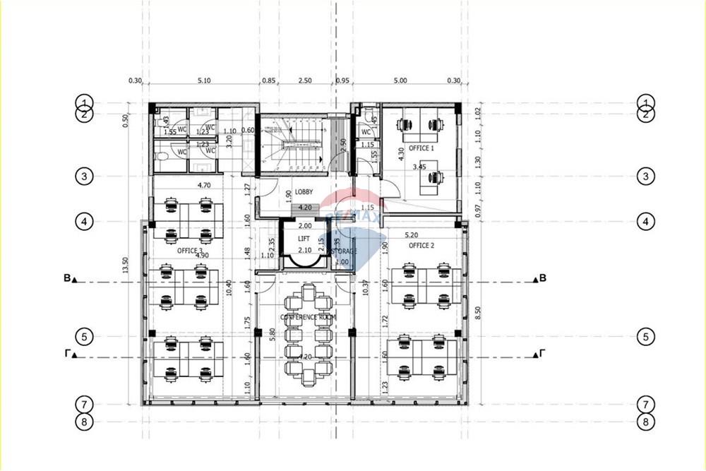Commercial - Building - Agios Georgios, Limassol - CY - 2nd Floor Plan.JPG - 480031017-1922