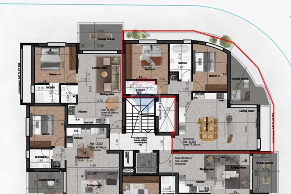 Brand New Modern 2 Bedroom Apartment in Livadia - Widok 6