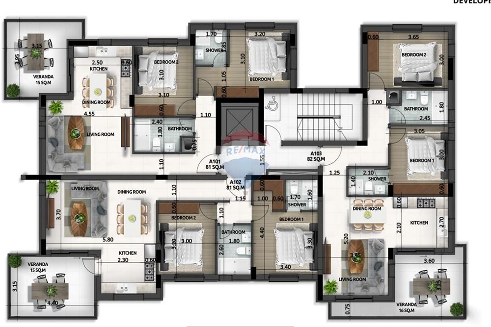 Luxury 2 bed Penthouse in Agios Nikolaos, Larnaca - Ansicht 3
