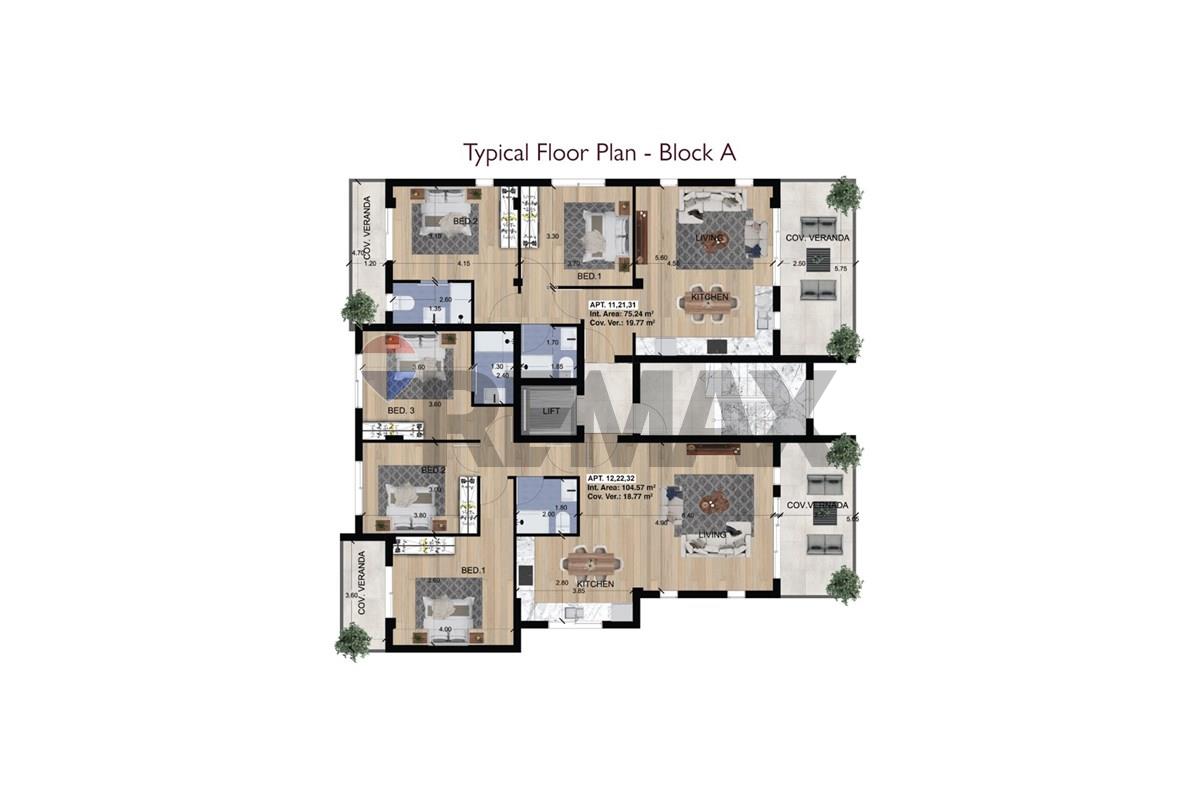 Residential - Condo/Apartment - Limassol City Center, Limassol - CY - 2.Typical-Floor-A.jpg - 480031071-830