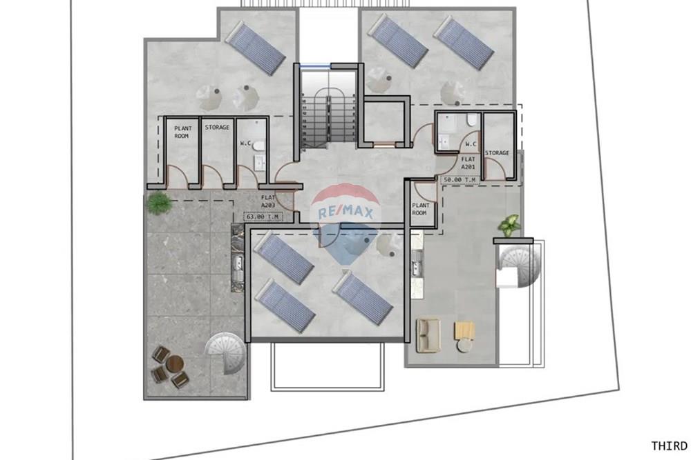 2 Bedroom Penthouse in Central Aradippou - Bild 6