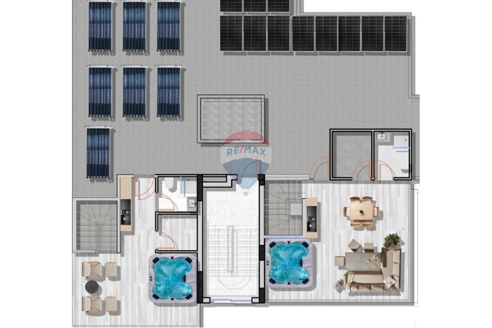 Modern 2 bed penthouse close to the Mall - Fler