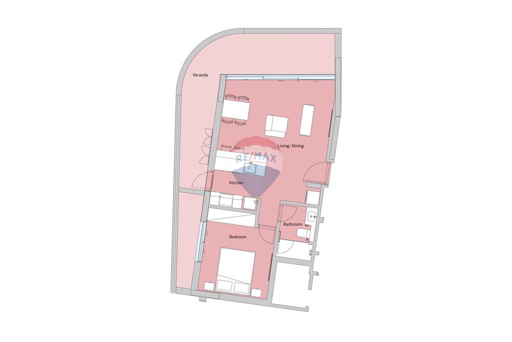 1-Bedroom Apartment in Katholiki - Ansicht 2