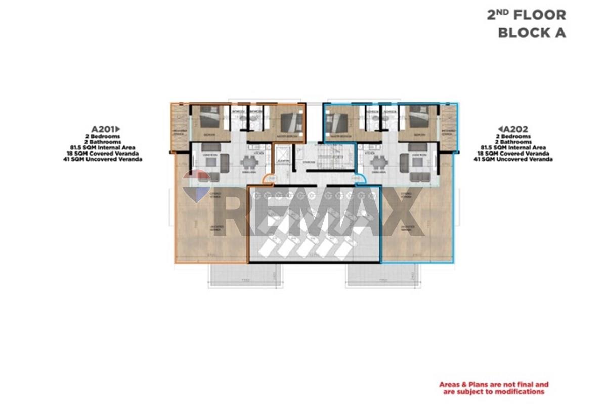 Residential - Penthouse - Kiti, Larnaca - CY - BLOCK A - SECOND FLOOR PLAN.jpg - 480091034-229