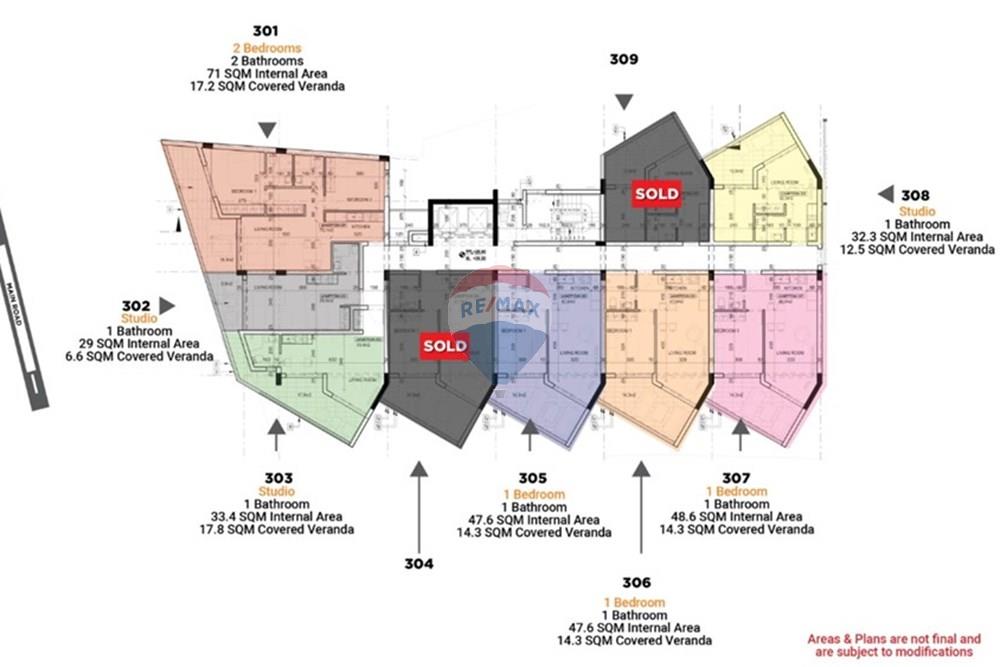 Brand New 1 Bedroom Apartment in Marina, Larnaca - Widok 2