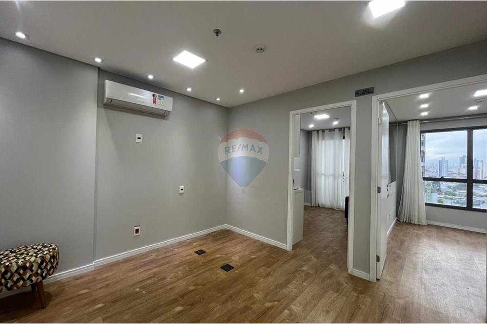  - Sala comercial de 38,50 m² para locação, totalmente acabada e MOBILIADA com ótima localização no moderno Conjunto Cidade Viva Office.