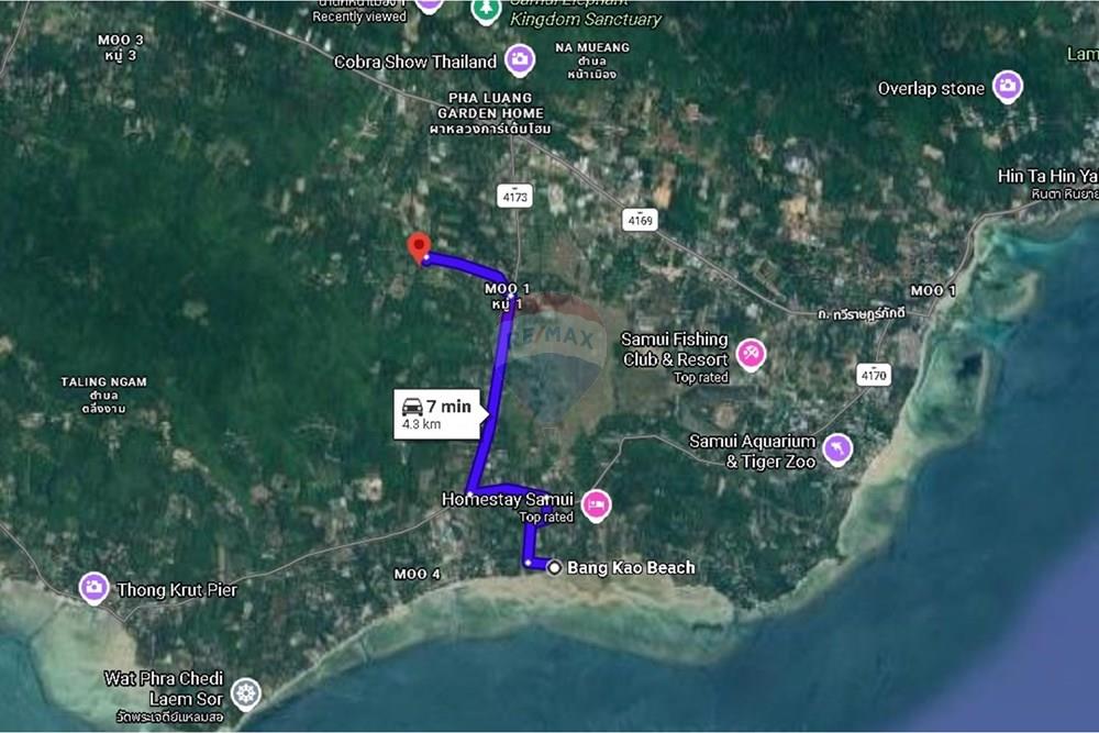 Land - Residential - For Sale - Koh Samui, Surat Thani - maps beach.jpg - 920121075-106