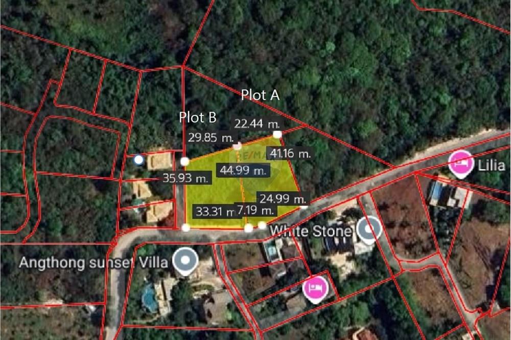 Land - Residential - For Sale - Koh Samui, Surat Thani - land shape.jpg - 920121075-100