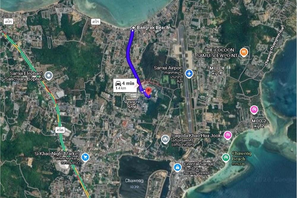 Townhouse - For Sale - Koh Samui, Surat Thani - maps to beach.jpg - 920121075-93